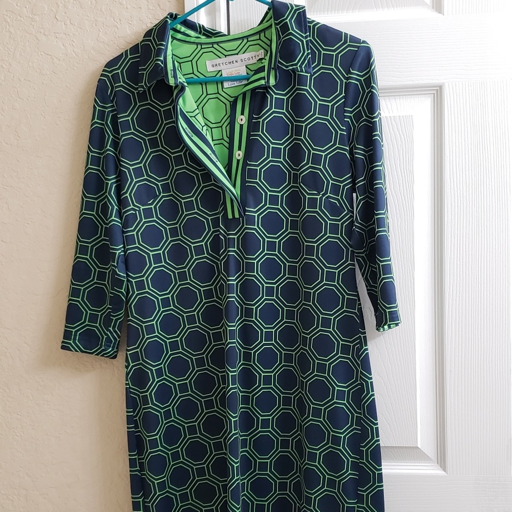 Green and Blue dress